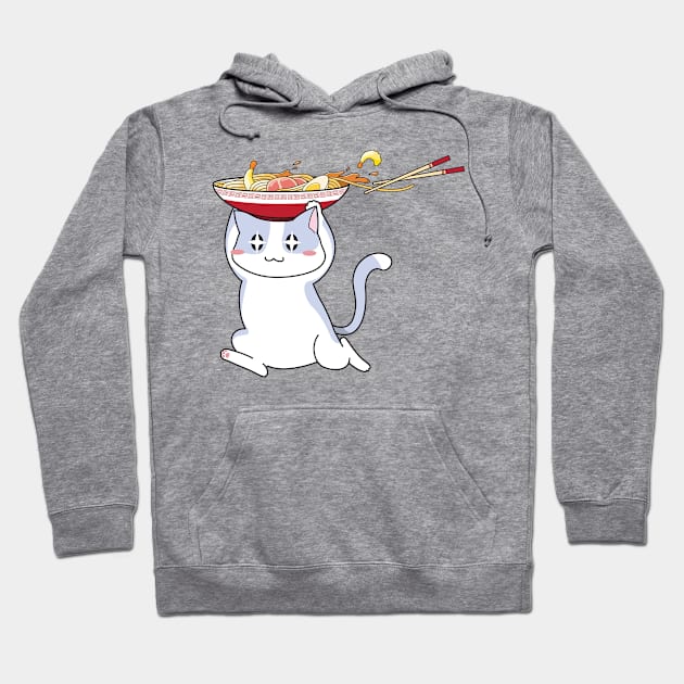 Ramen Cat Hoodie by KuroNeko